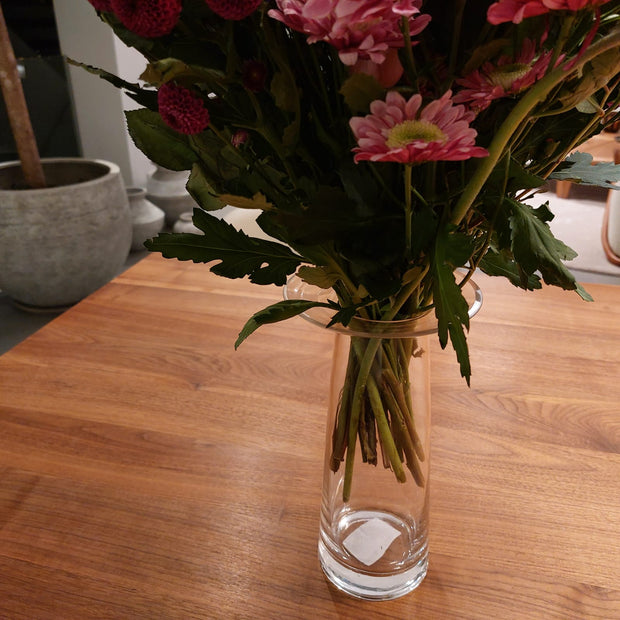 Transparante vaas met kraag - Studio Blooming